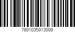 Código de barras (EAN, GTIN, SKU, ISBN): '7891035913099'