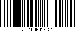 Código de barras (EAN, GTIN, SKU, ISBN): '7891035915031'