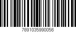 Código de barras (EAN, GTIN, SKU, ISBN): '7891035990056'