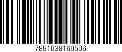 Código de barras (EAN, GTIN, SKU, ISBN): '7891038160506'