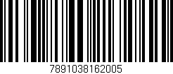 Código de barras (EAN, GTIN, SKU, ISBN): '7891038162005'