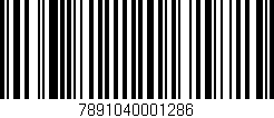Código de barras (EAN, GTIN, SKU, ISBN): '7891040001286'