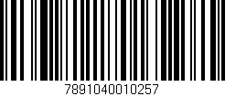 Código de barras (EAN, GTIN, SKU, ISBN): '7891040010257'