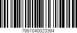 Código de barras (EAN, GTIN, SKU, ISBN): '7891040023394'