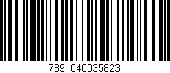 Código de barras (EAN, GTIN, SKU, ISBN): '7891040035823'