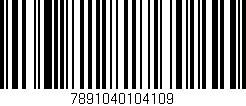 Código de barras (EAN, GTIN, SKU, ISBN): '7891040104109'