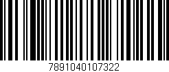 Código de barras (EAN, GTIN, SKU, ISBN): '7891040107322'