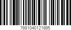 Código de barras (EAN, GTIN, SKU, ISBN): '7891040121885'
