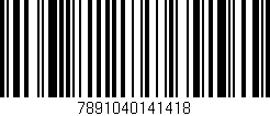 Código de barras (EAN, GTIN, SKU, ISBN): '7891040141418'