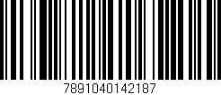 Código de barras (EAN, GTIN, SKU, ISBN): '7891040142187'