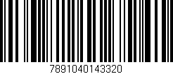 Código de barras (EAN, GTIN, SKU, ISBN): '7891040143320'