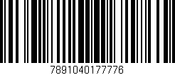 Código de barras (EAN, GTIN, SKU, ISBN): '7891040177776'