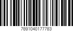 Código de barras (EAN, GTIN, SKU, ISBN): '7891040177783'