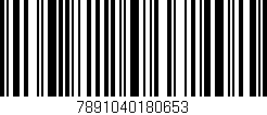 Código de barras (EAN, GTIN, SKU, ISBN): '7891040180653'