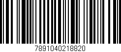 Código de barras (EAN, GTIN, SKU, ISBN): '7891040218820'