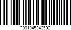 Código de barras (EAN, GTIN, SKU, ISBN): '7891045043502'