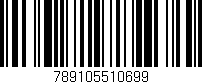 Código de barras (EAN, GTIN, SKU, ISBN): '789105510699'