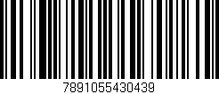 Código de barras (EAN, GTIN, SKU, ISBN): '7891055430439'