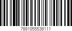 Código de barras (EAN, GTIN, SKU, ISBN): '7891055538111'