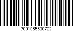 Código de barras (EAN, GTIN, SKU, ISBN): '7891055538722'