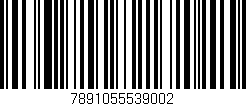 Código de barras (EAN, GTIN, SKU, ISBN): '7891055539002'