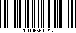 Código de barras (EAN, GTIN, SKU, ISBN): '7891055539217'