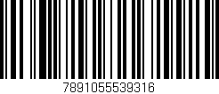 Código de barras (EAN, GTIN, SKU, ISBN): '7891055539316'
