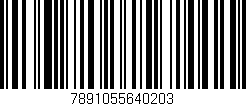 Código de barras (EAN, GTIN, SKU, ISBN): '7891055640203'