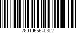 Código de barras (EAN, GTIN, SKU, ISBN): '7891055640302'