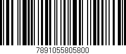 Código de barras (EAN, GTIN, SKU, ISBN): '7891055805800'
