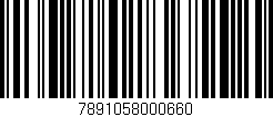 Código de barras (EAN, GTIN, SKU, ISBN): '7891058000660'