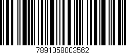 Código de barras (EAN, GTIN, SKU, ISBN): '7891058003562'