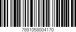 Código de barras (EAN, GTIN, SKU, ISBN): '7891058004170'