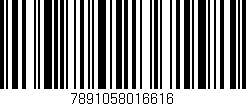 Código de barras (EAN, GTIN, SKU, ISBN): '7891058016616'