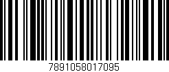 Código de barras (EAN, GTIN, SKU, ISBN): '7891058017095'