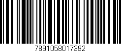 Código de barras (EAN, GTIN, SKU, ISBN): '7891058017392'