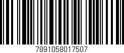 Código de barras (EAN, GTIN, SKU, ISBN): '7891058017507'