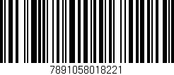 Código de barras (EAN, GTIN, SKU, ISBN): '7891058018221'