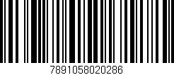 Código de barras (EAN, GTIN, SKU, ISBN): '7891058020286'