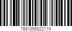 Código de barras (EAN, GTIN, SKU, ISBN): '7891058022174'