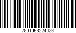 Código de barras (EAN, GTIN, SKU, ISBN): '7891058224028'