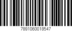Código de barras (EAN, GTIN, SKU, ISBN): '7891060018547'