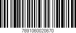 Código de barras (EAN, GTIN, SKU, ISBN): '7891060020670'