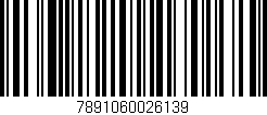 Código de barras (EAN, GTIN, SKU, ISBN): '7891060026139'