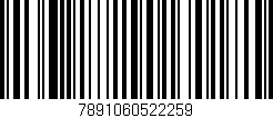Código de barras (EAN, GTIN, SKU, ISBN): '7891060522259'