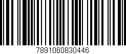 Código de barras (EAN, GTIN, SKU, ISBN): '7891060830446'