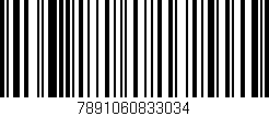 Código de barras (EAN, GTIN, SKU, ISBN): '7891060833034'