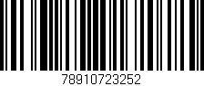Código de barras (EAN, GTIN, SKU, ISBN): '78910723252'