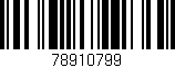 Código de barras (EAN, GTIN, SKU, ISBN): '78910799'