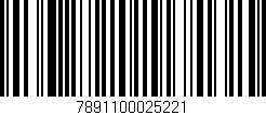 Código de barras (EAN, GTIN, SKU, ISBN): '7891100025221'